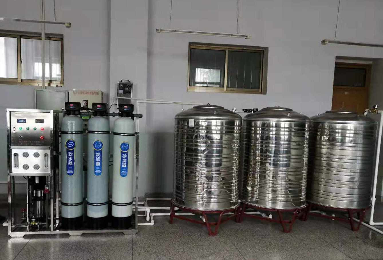 甘肃兰州市永登县第六中学安装圣源校园直饮水设备